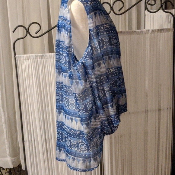 🇨🇦 Sz 16 Bianca Nygärd Georgette Pullover Blouse - Picture 3 of 7